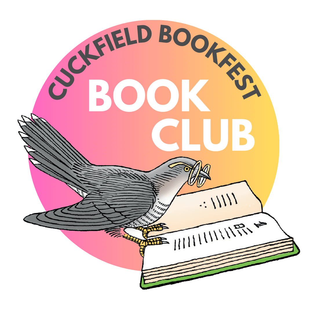 Book Club Logo Virtual book club June 2025 cuckfield bookfest