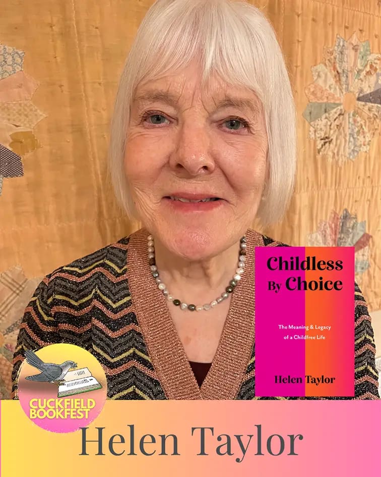 Helen Taylor Author at cuckfield literary event 2025