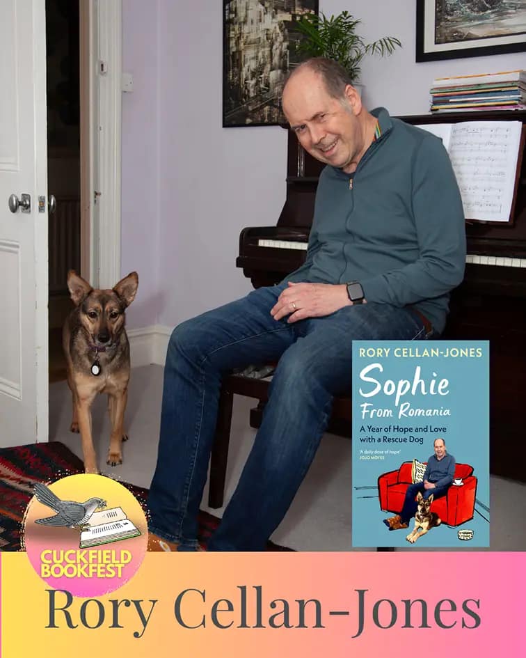 Rory Cellan-Jones speaking at village event in sussex as Author for Cuckfest literary event