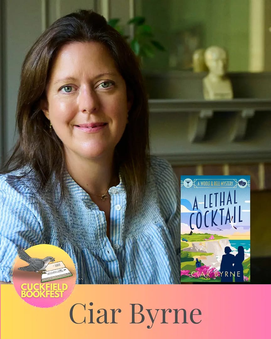 Ciar Byrne author speaking at Cuckfield Book festival 2025