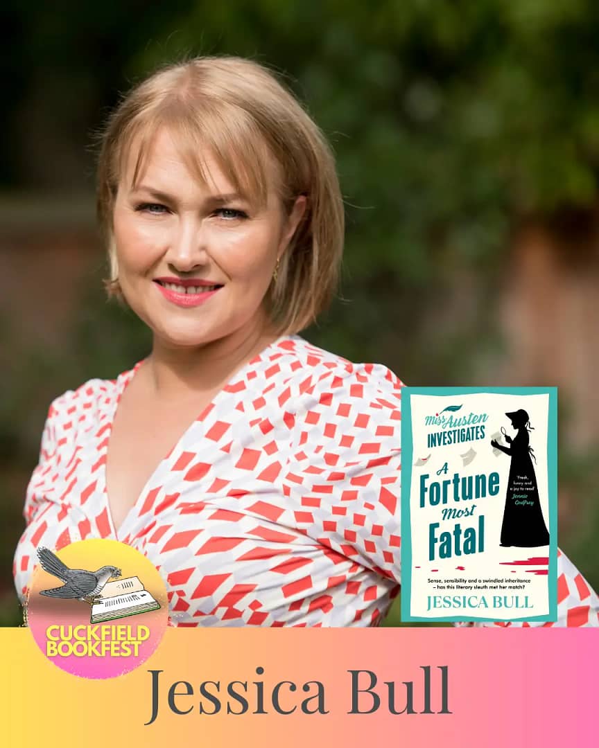 Jessica Bull author at Cuckfield Book festival 2025