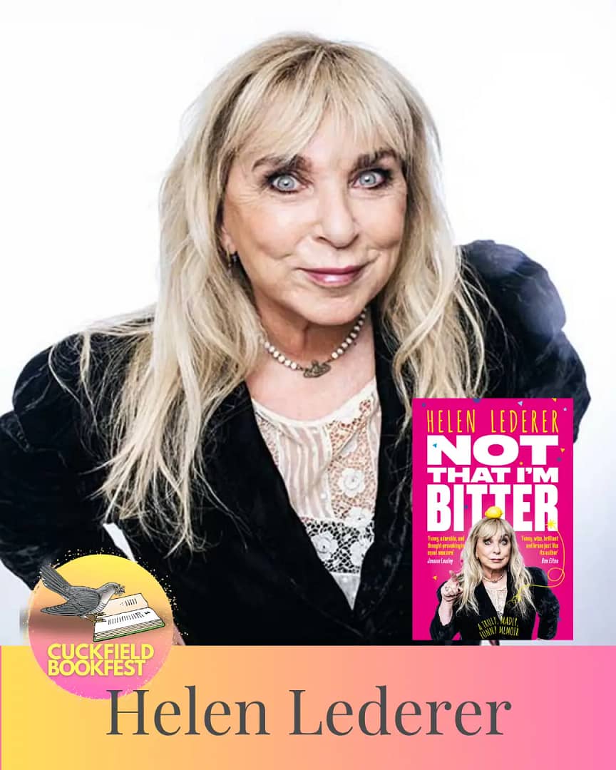 Helen Lederer author at cuckfield book festival sussex 2025