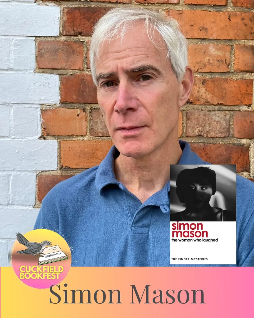 Simon Mason author at Sussex book festival Cuckfield events 2025