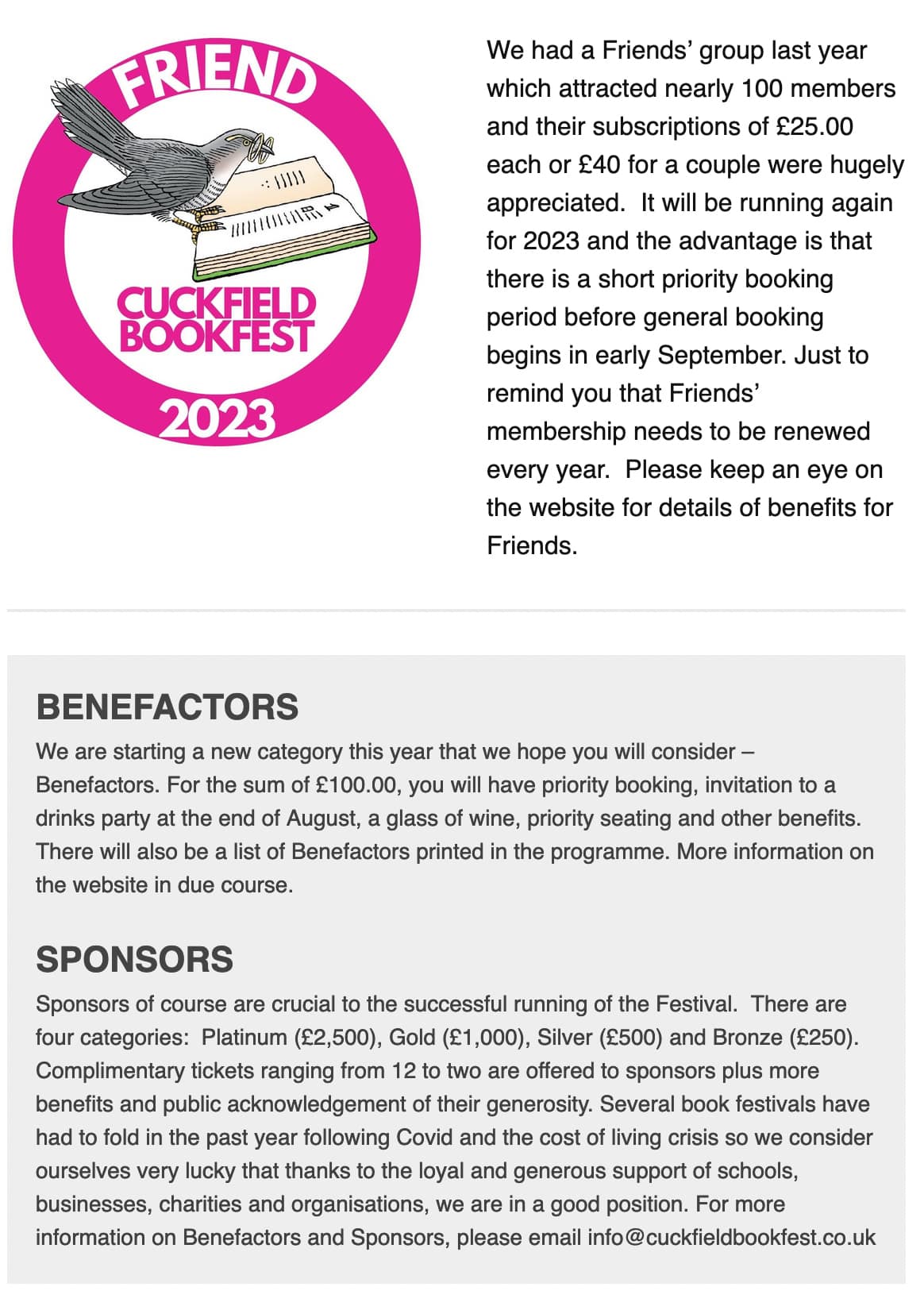 Book Festival west sussex