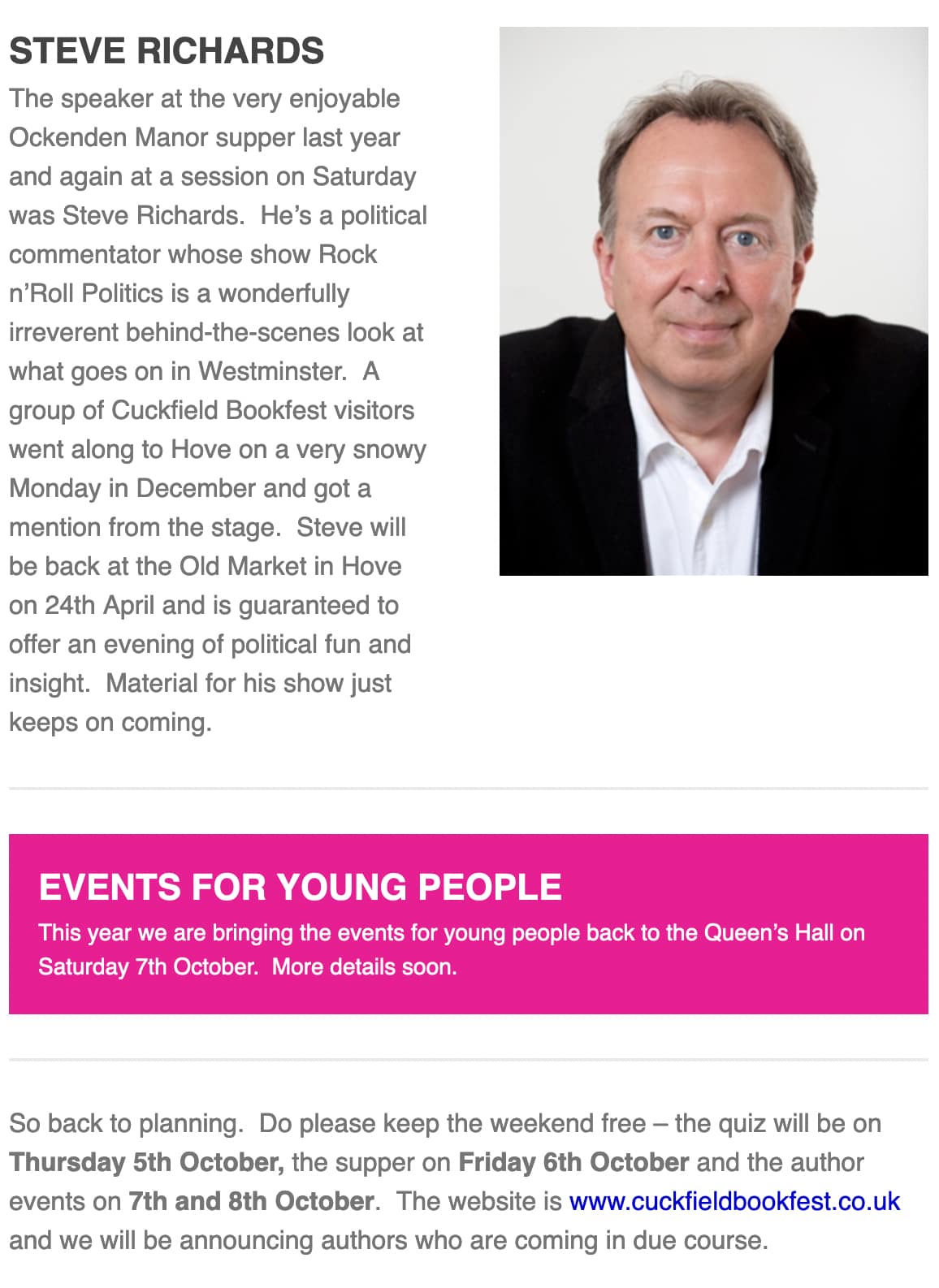 Book Festival Sussex