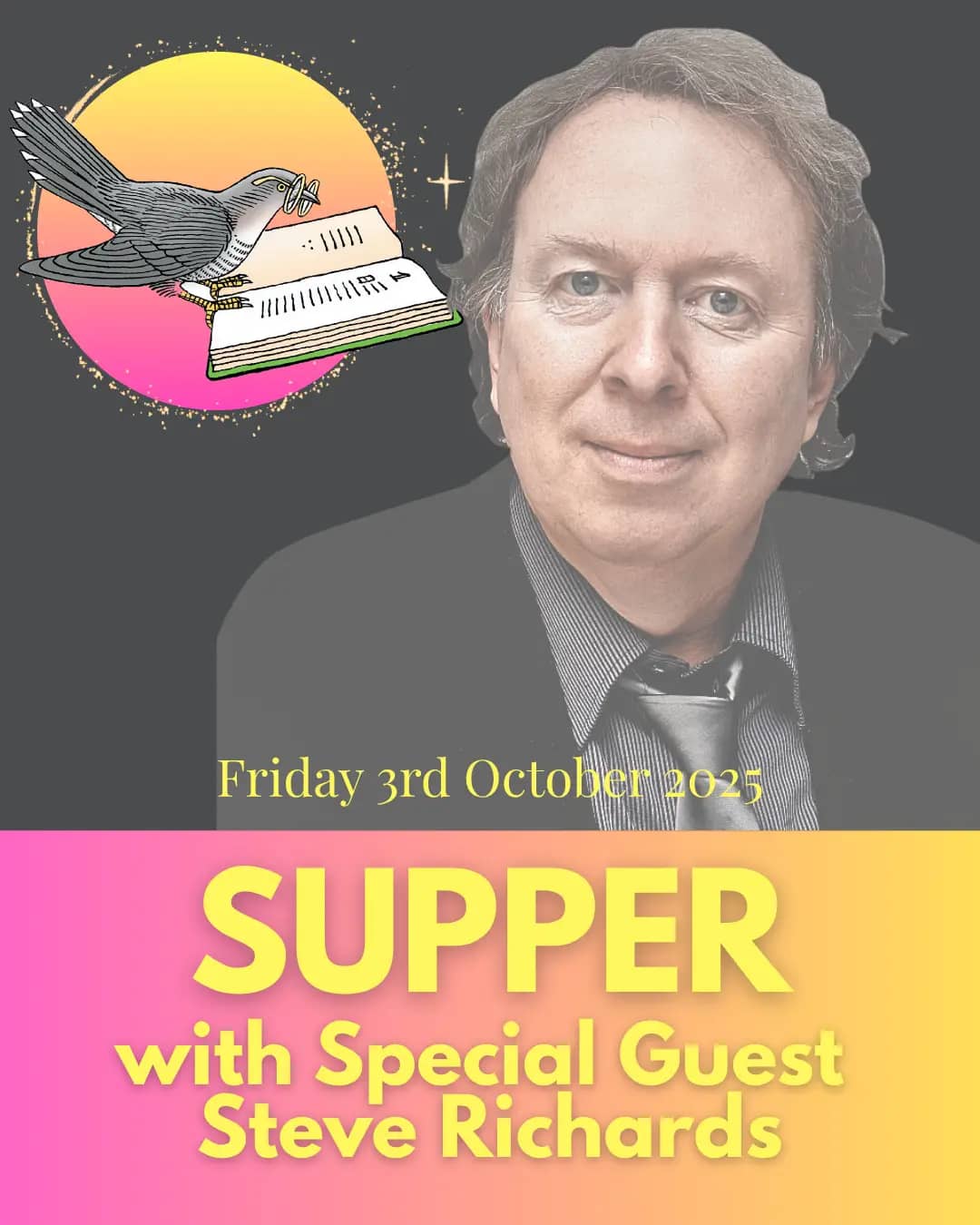 Ockenden Supper with Steve Richards for Cuckfield book festival October 2025
