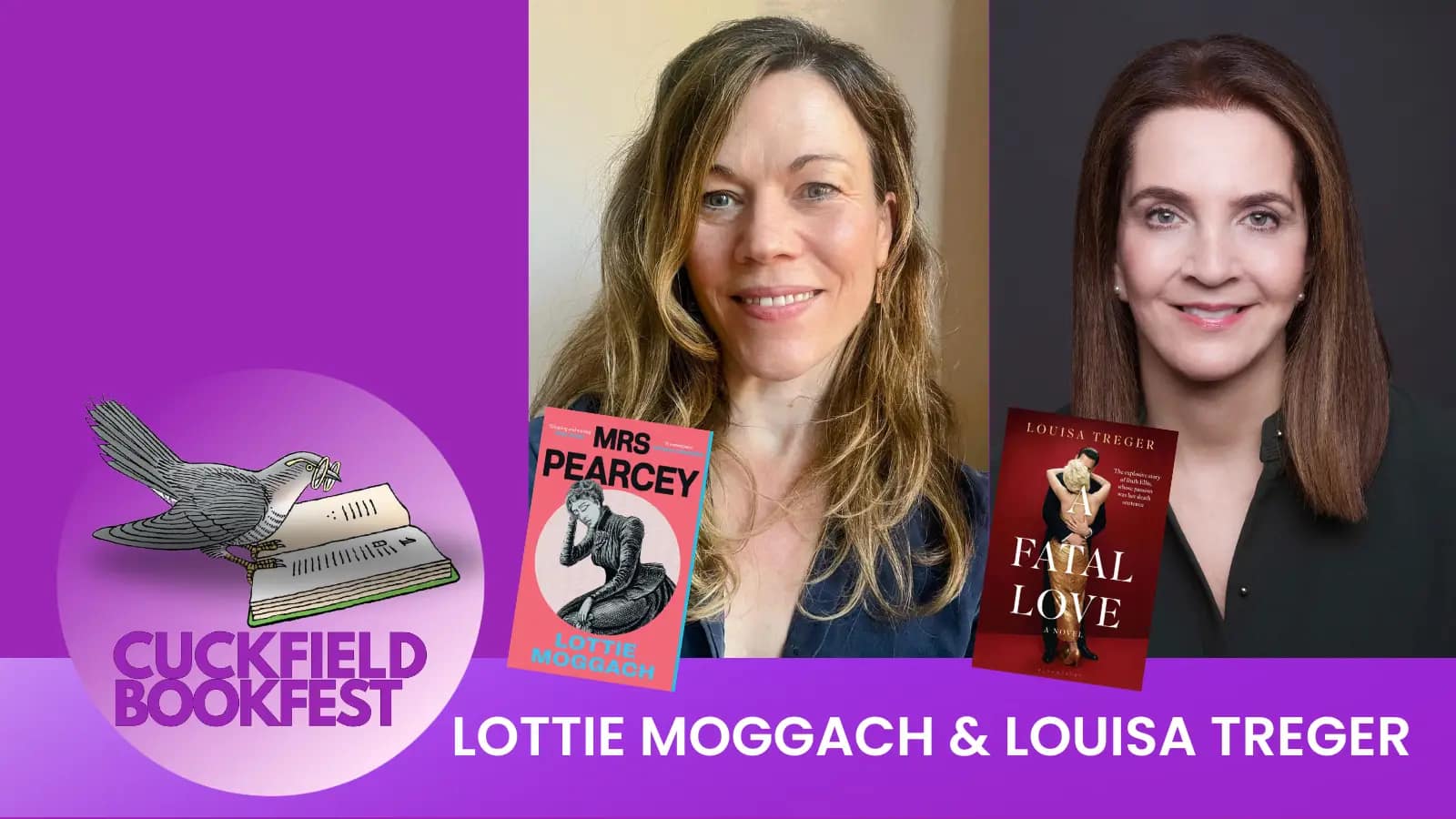 Lottie Moggach and Louisa Treger Lotties Moggach and Louisa Treger at cuckfield bookfest 2026