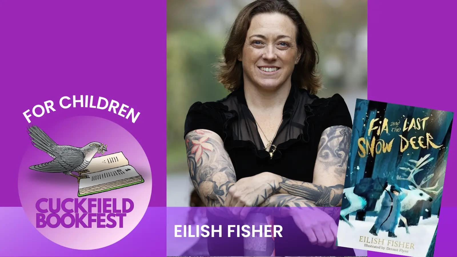 Eilish Fisher Elish Fisher author at Cuckfield Book festival 2026