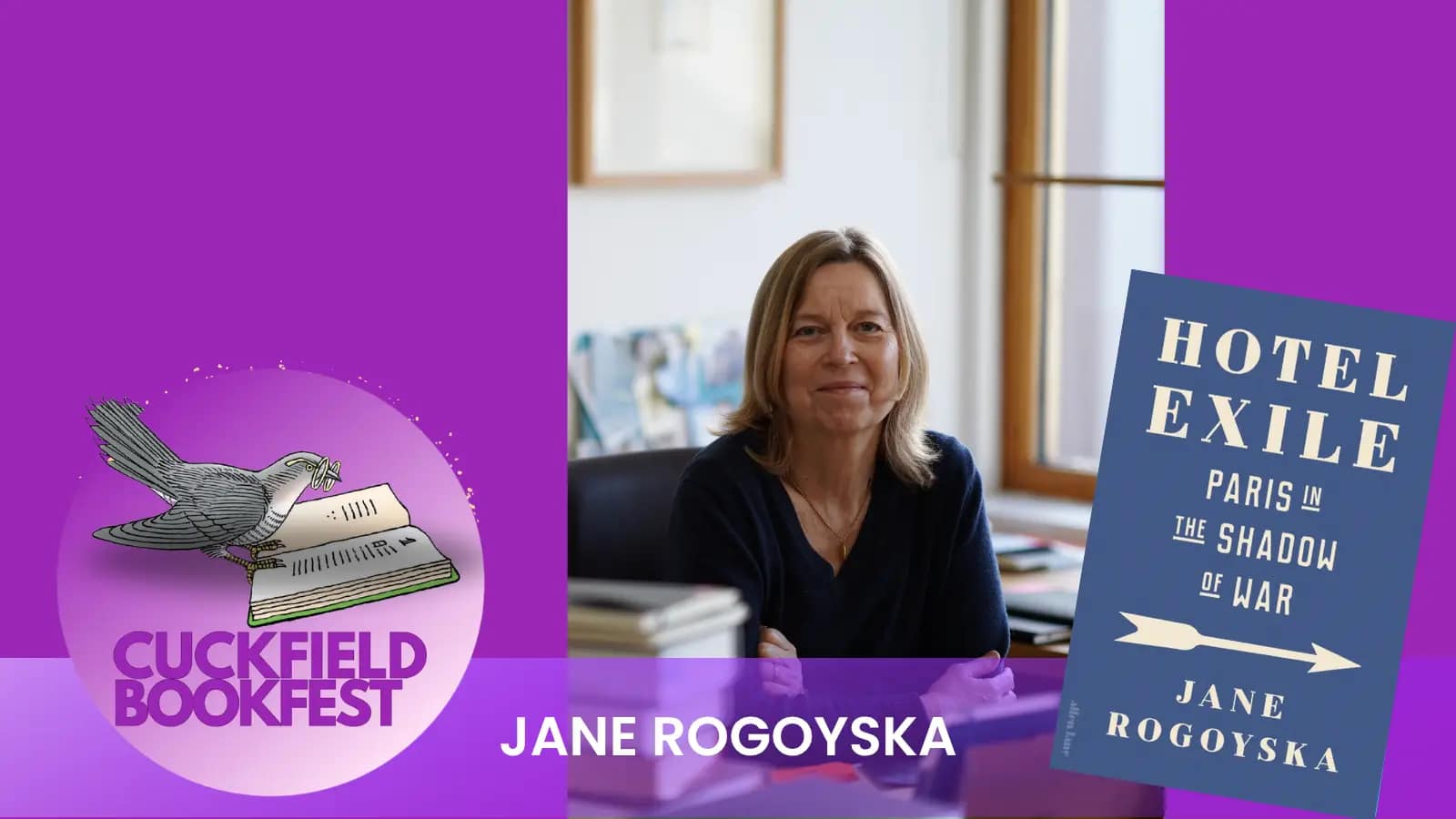 Jane Rogoyska author at Cuckfield Book festival 2026