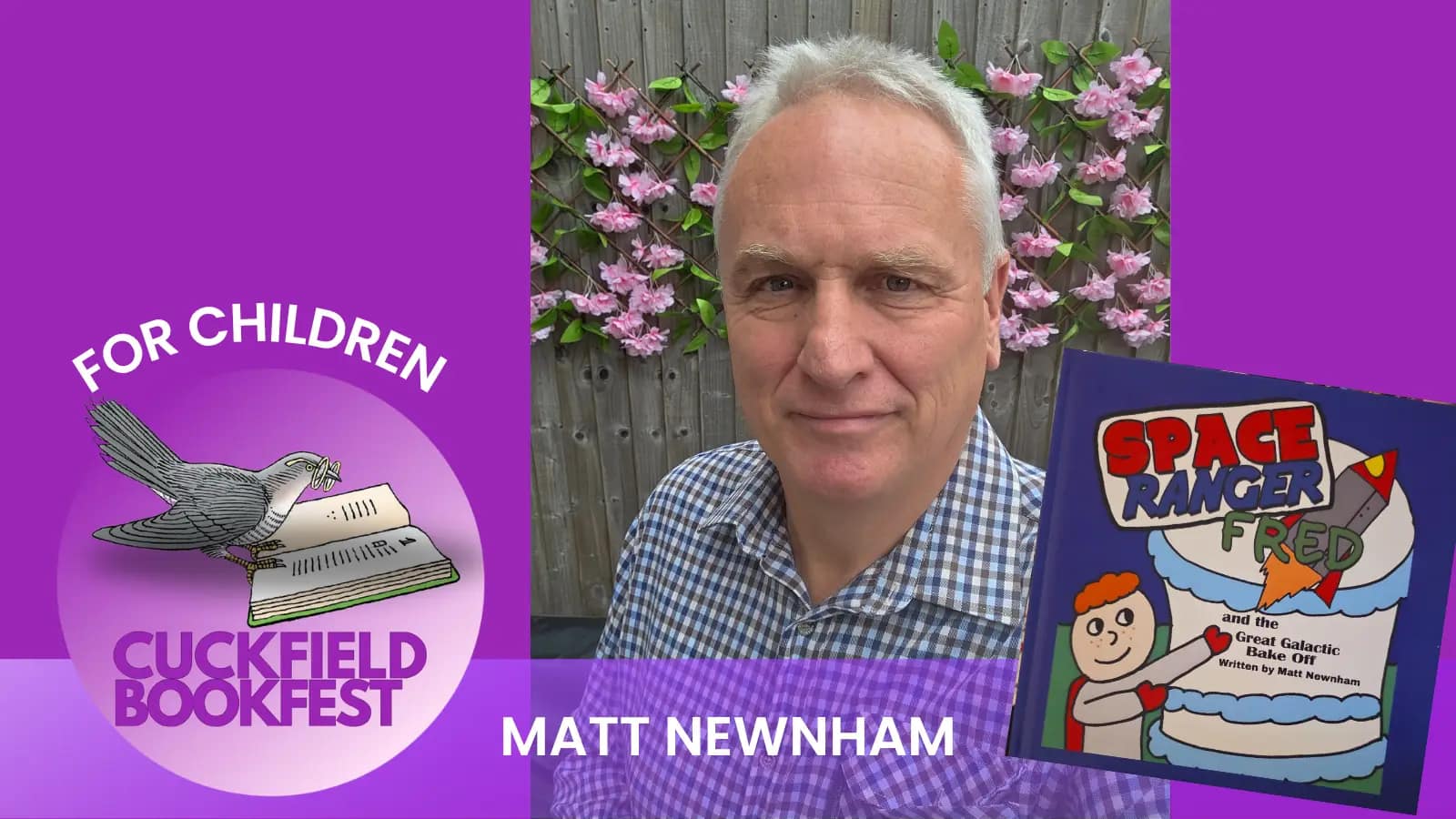 Matt Newnham Children's author at cuckfield bookfest 2026
