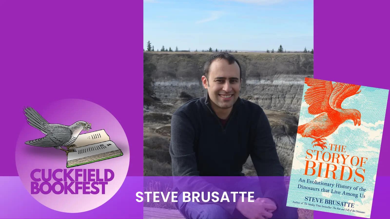 Steve Brusatte Steve Brusatte palaeontologist and author at Cuckfield Bookfest 2026
