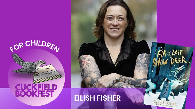 Elish Fisher author at Cuckfield Book festival 2026