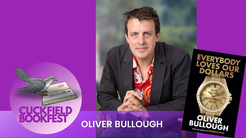 Oliver Bullough author at Sussex literary festival in cuckfield, october 2026