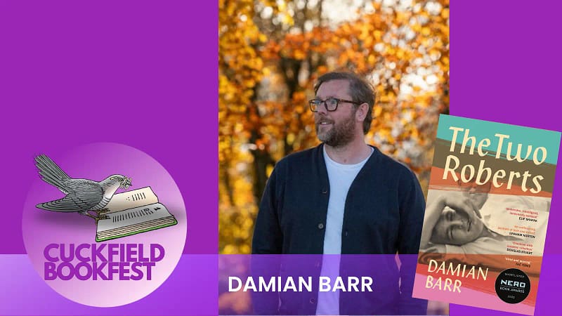 Damian Barr Author at sussex book festival cuckfield 2026