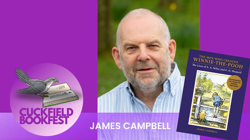 James Campbell uk Author speaking at Cuckfield Book festival 2026